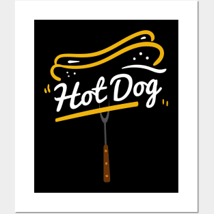 Hot DoG On Fork Posters and Art